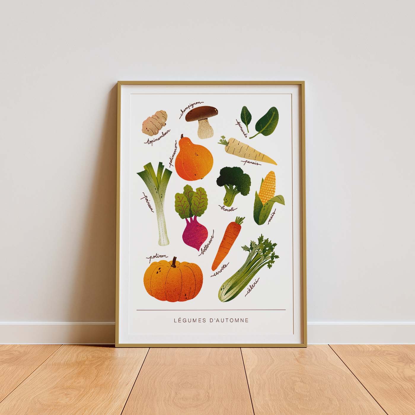 Affiche Légumes d'automne