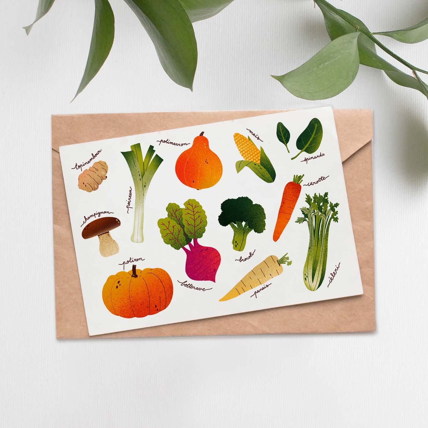 Carte Légumes d'automne
