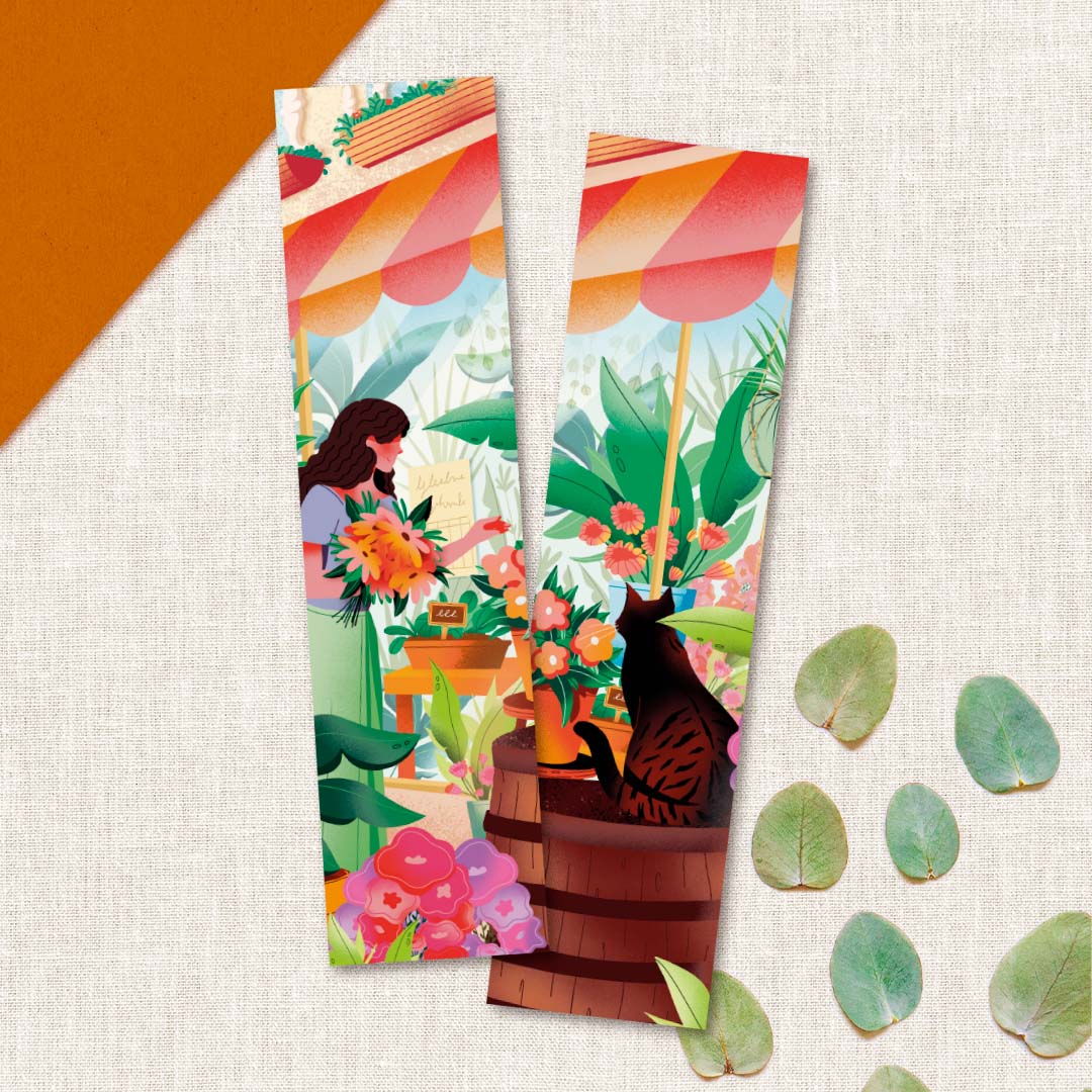 Marque-page Chez le fleuriste