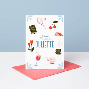 Carte anniversaire personnalisée